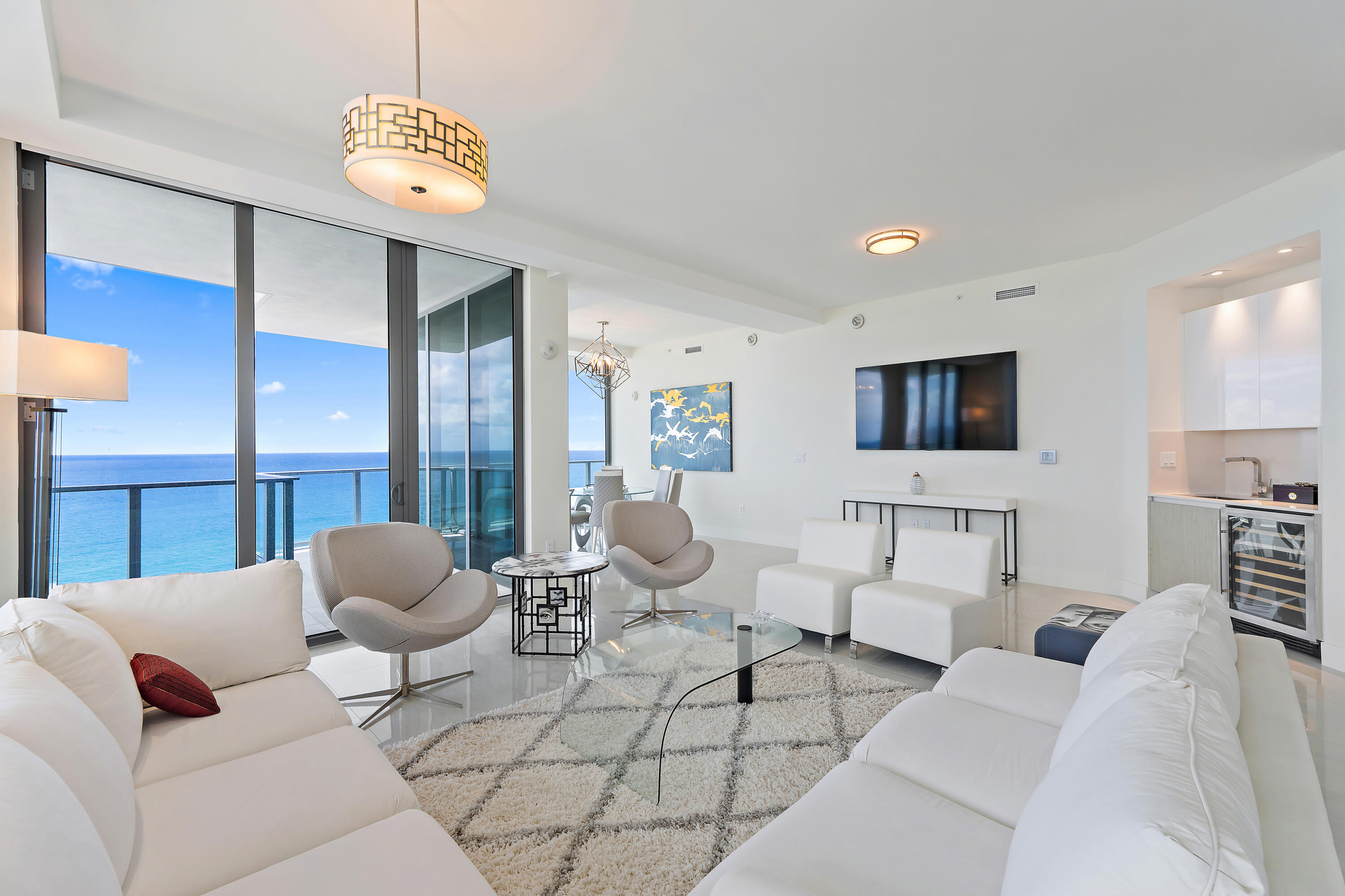 3100 North Ocean Drive, Unit H1603 Singer Island, FL 33404 - Photo 13 of 45 Amrit H1603_Living Area with Ocean View