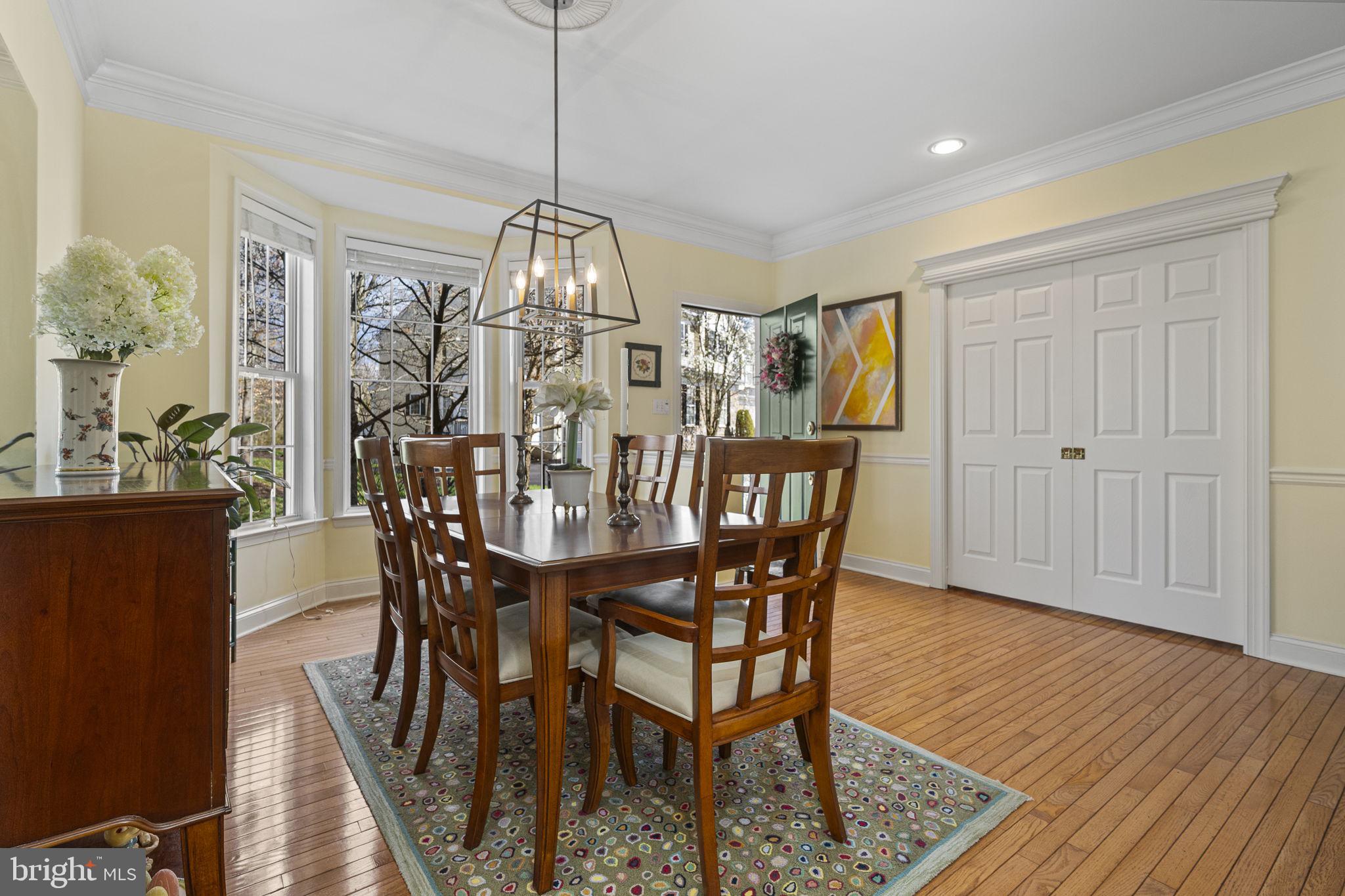 24 Longview Lane Newtown Square, PA 19073 - Photo 12 of 32 a view of a dining room with furniture window and wooden floor