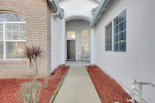 a view of front door of house