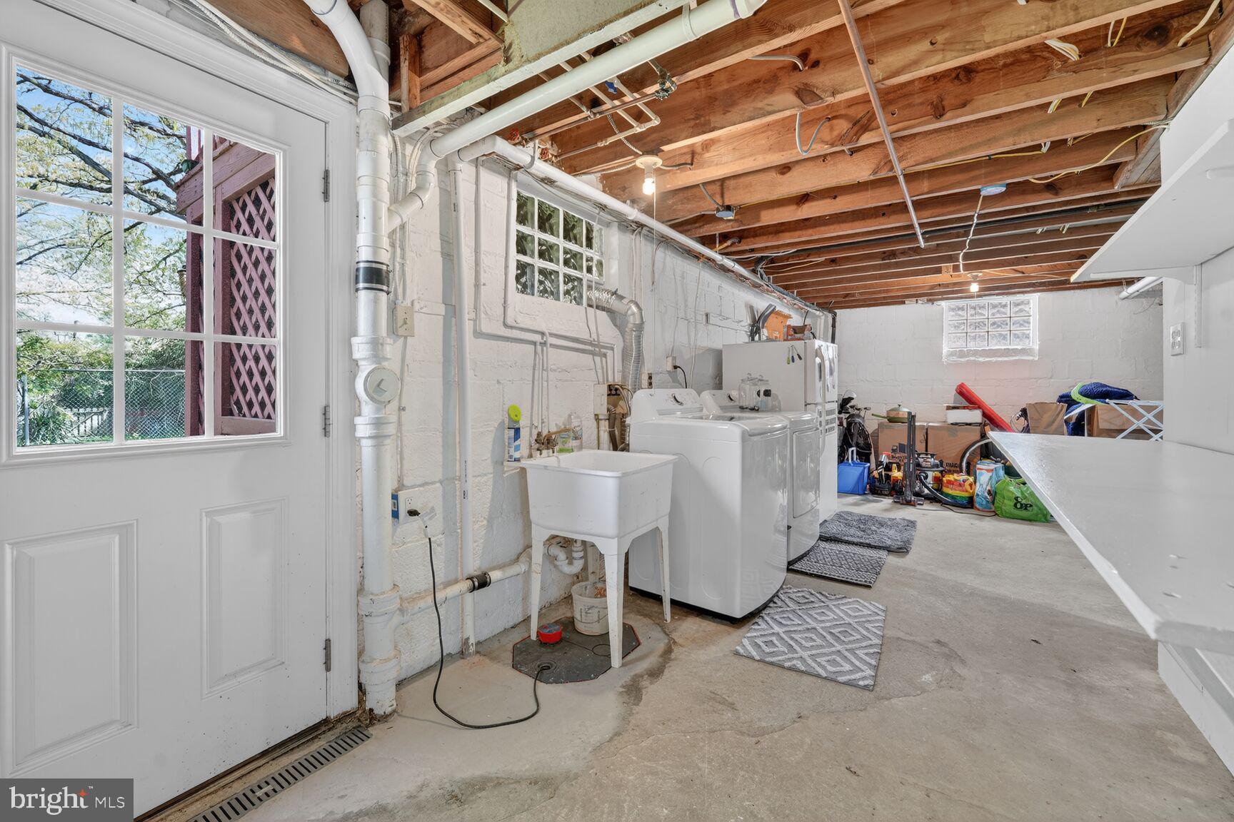 617 Gist Avenue Silver Spring, MD 20910 - Photo 31 of 31 Basement Laundry area and shelving