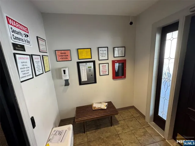 an empty room with a natural light