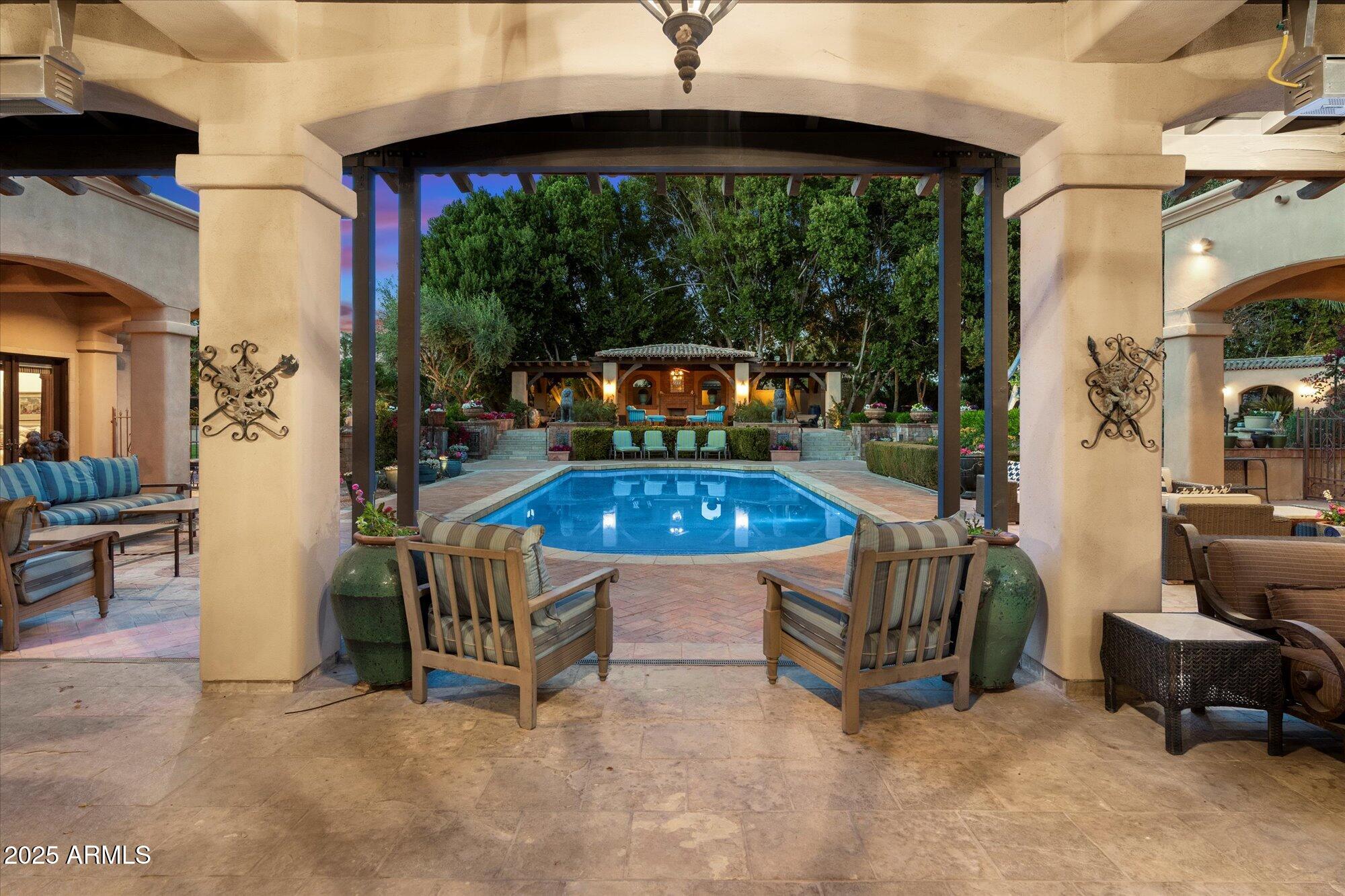 6402 East Chaparral Road Paradise Valley, AZ 85253 - Photo 83 of 125 a view of an outdoor sitting area