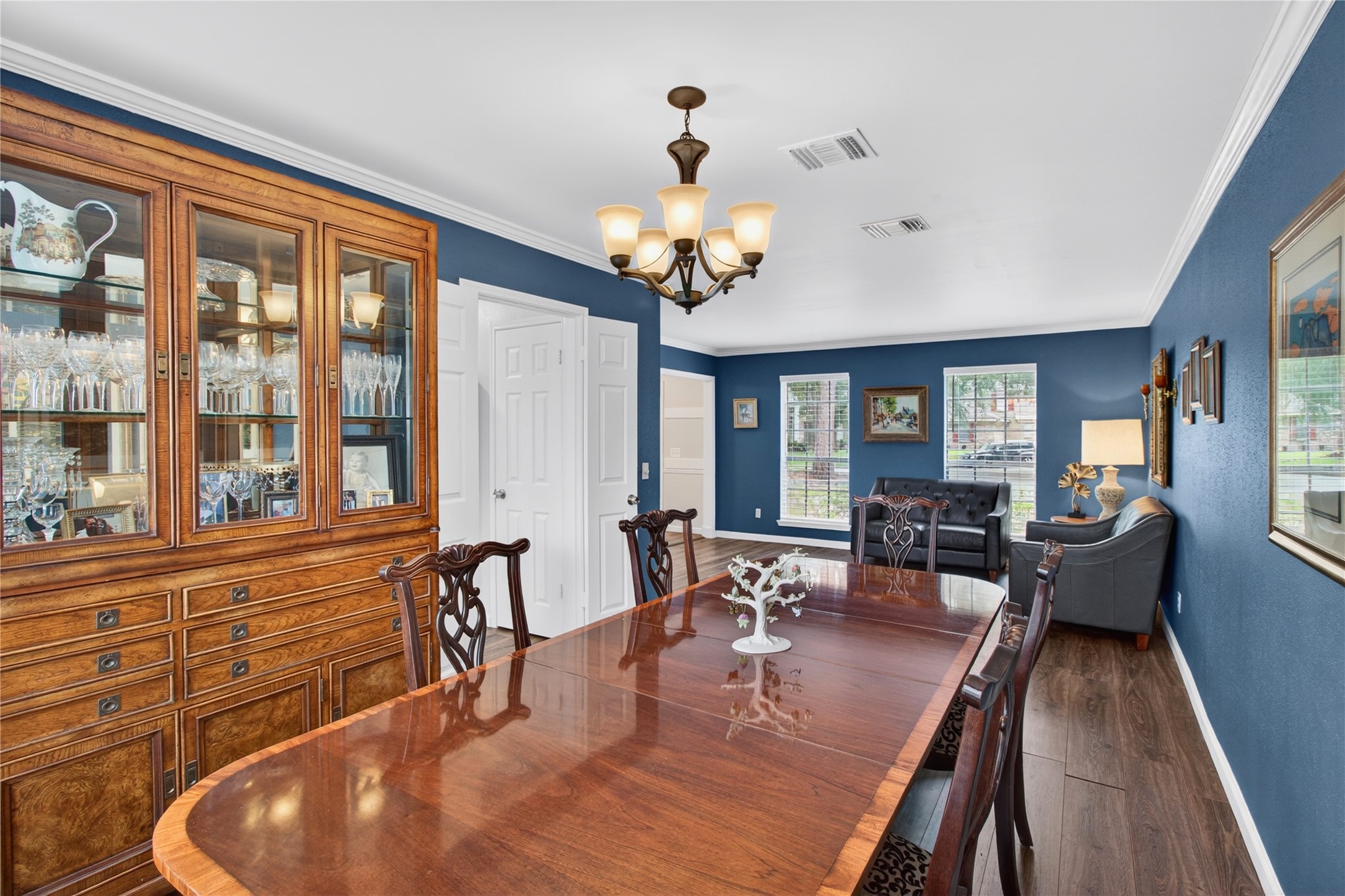 20214 Woodsboro Court Spring, TX 77388 - Photo 9 of 50 Formal Living & Formal Dining! Double Doors connect to Kitchen! Recently Painted Interior! Luxury Vinyl Plank throughout 1st Floor!