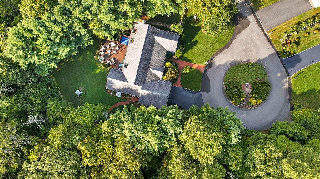 139 Falling Leaf Lane Osterville, MA 02655 - Photo 11 of 40 an aerial view of a house with a yard and swimming pool
