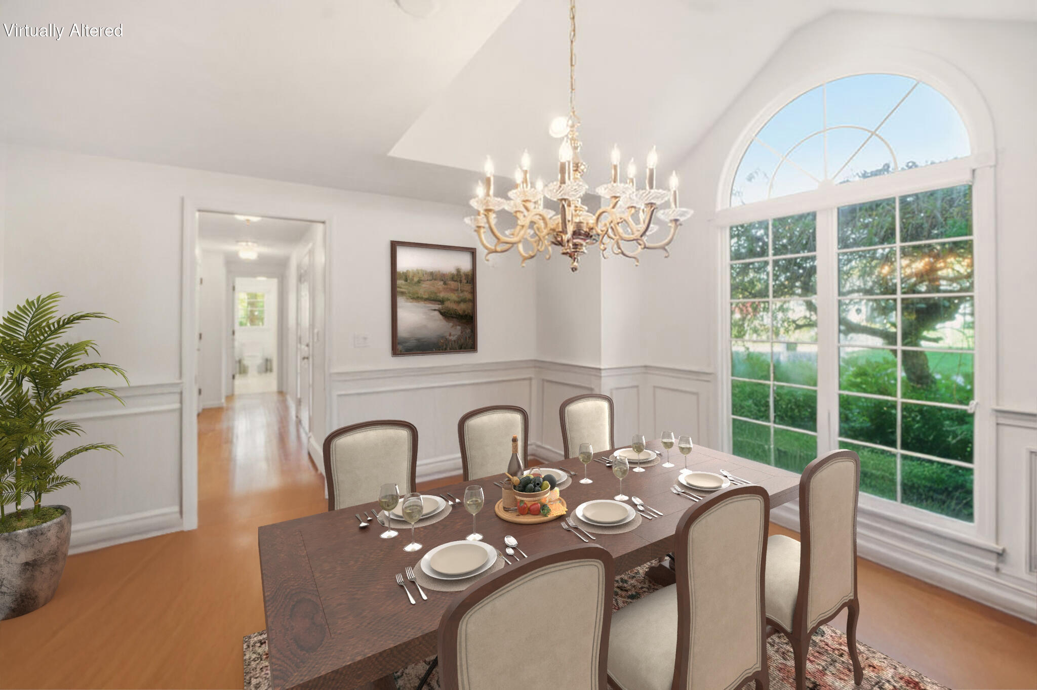 139 Falling Leaf Lane Osterville, MA 02655 - Photo 25 of 40 a view of a dining room with furniture a chandelier and wooden floor