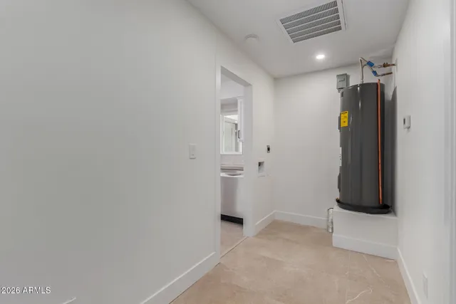 a view of a swimming pool with a lake view