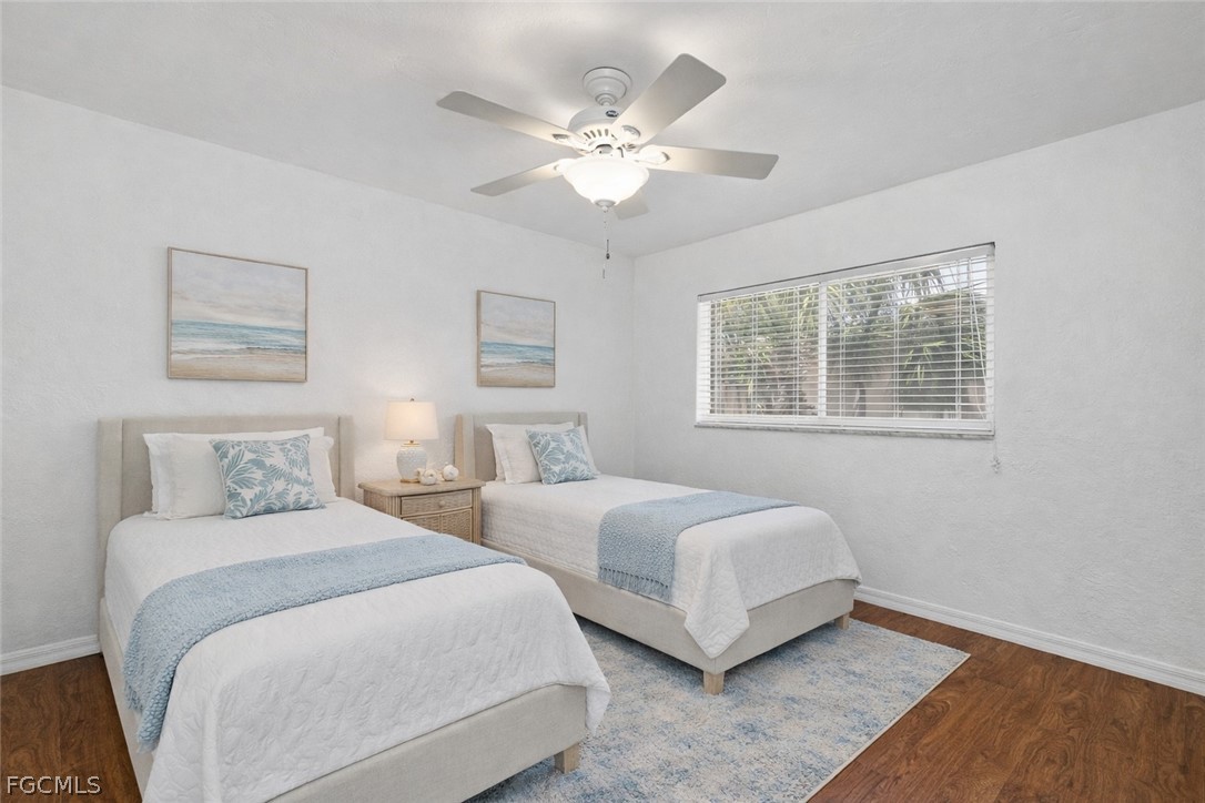 3717 Hanover Street Fort Myers, FL 33901 - Photo 21 of 41 a bedroom with two beds and a window