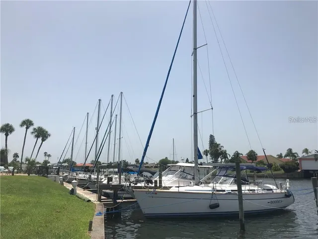 a view of boats in ocean