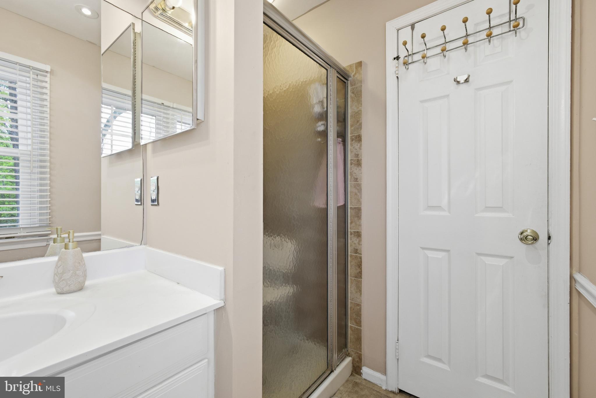 8664 Pohick Forest Court Springfield, VA 22153 - Photo 28 of 41 a bathroom with a sink and a mirror