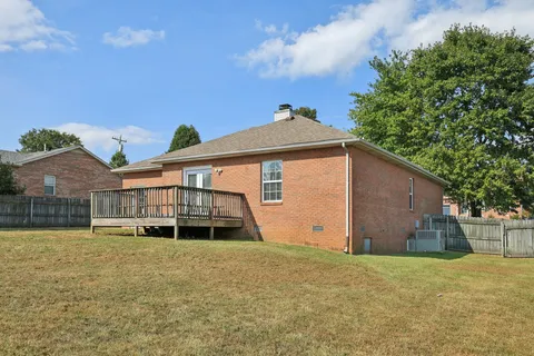 a view of an ocean and a yard