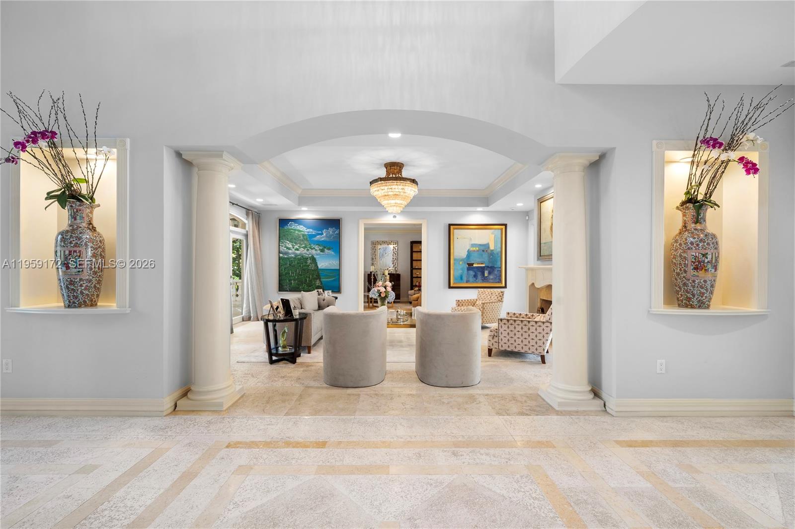 8400 School House Road Miami, FL 33143 - Photo 16 of 66 a view of a dining room with furniture window and chandelier
