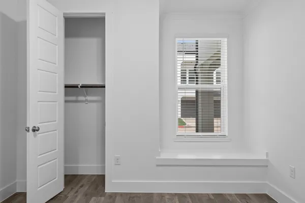 a view of front door with a shower