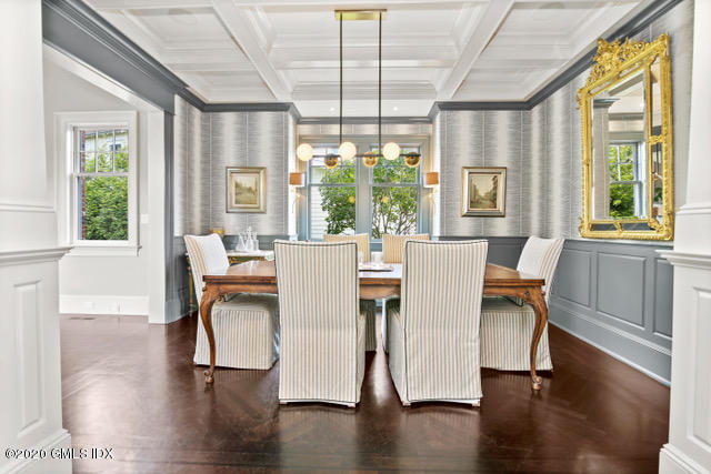 7 Finney Knoll Riverside, CT 06878 - Photo 6 of 30 a view of a dining room with furniture window and wooden floor