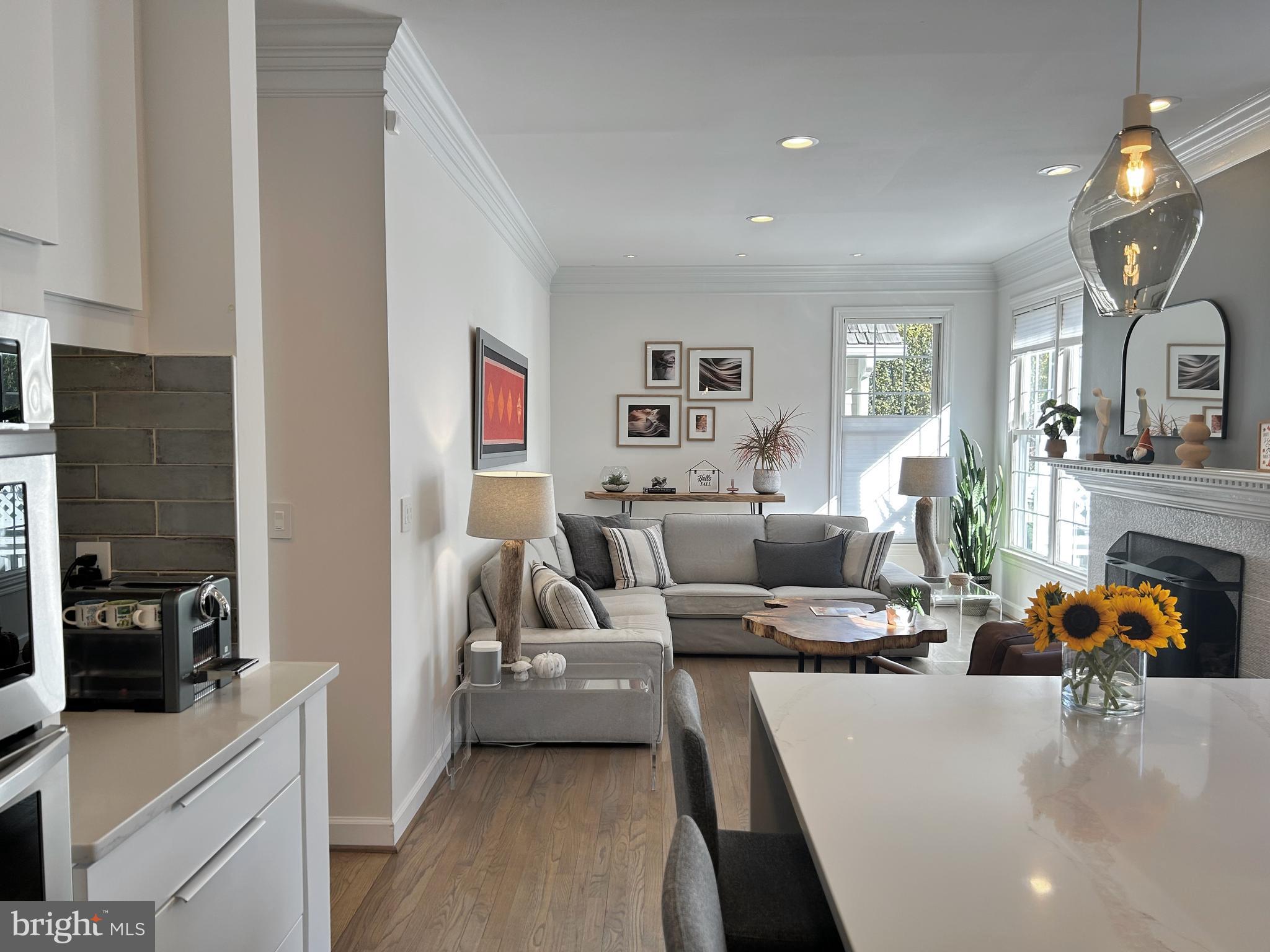 515 Chestertown Street Gaithersburg, MD 20878 - Photo 23 of 50 a living room with furniture and a chandelier