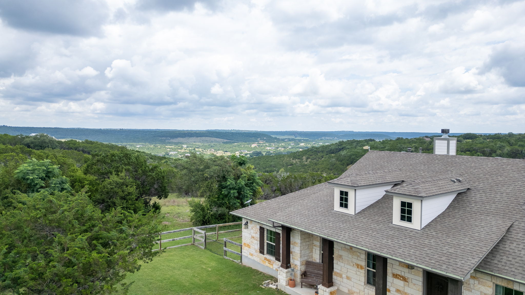 155 Balcones Ridge Way Bertram, TX 78605 - Photo 4 of 37 Incredible long-range natural views from its elevated position.