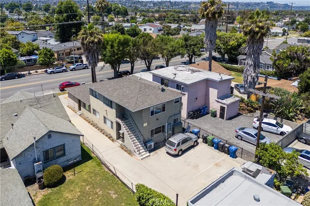 an aerial view of a city