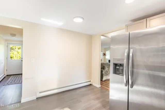 a view of a kitchen with a sink