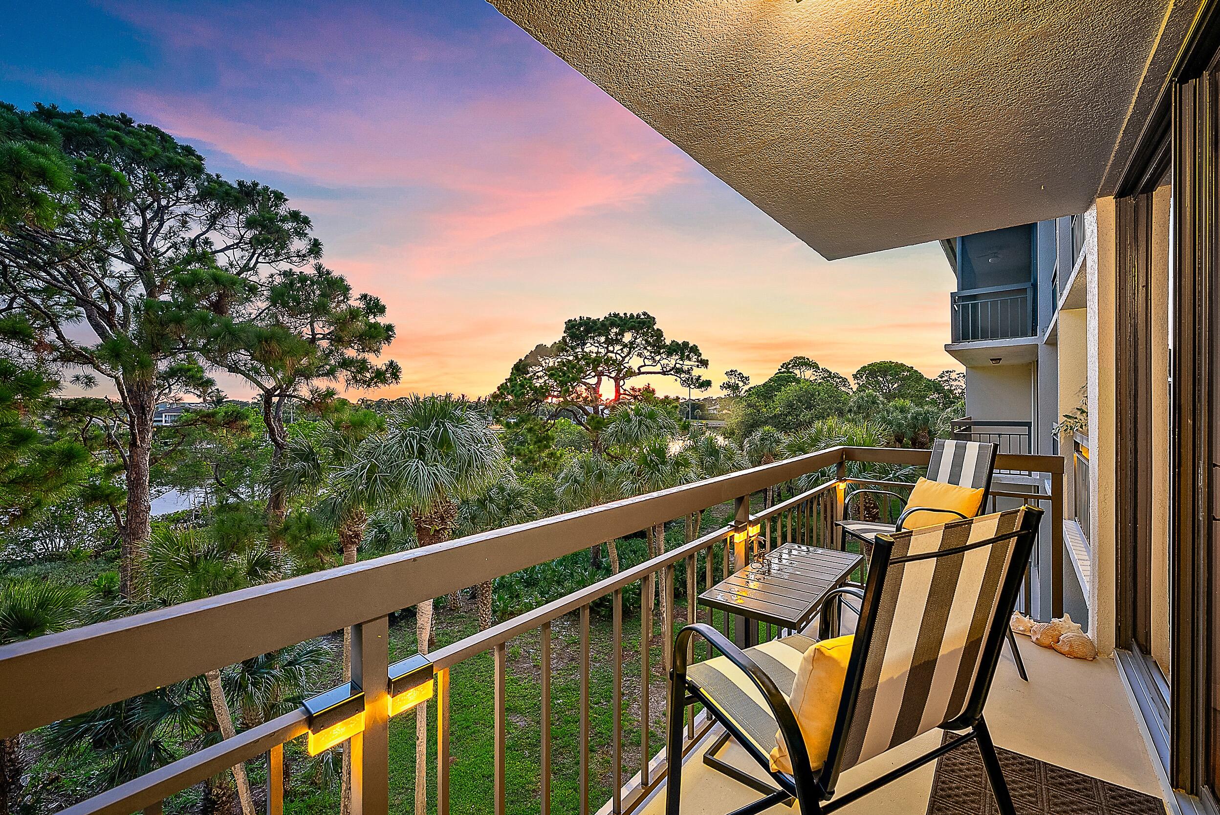 2101 Marina Isle Way, Unit 404 Jupiter, FL 33477 - Photo 15 of 29 Sunset Balcony