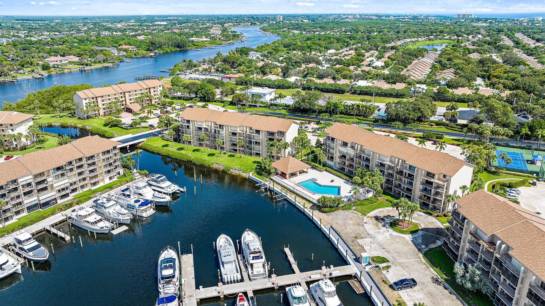 2101 Marina Isle Way, Unit 404 Jupiter, FL 33477 - Photo 24 of 29 Marina Aerial