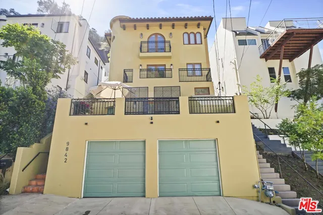 a front view of a building