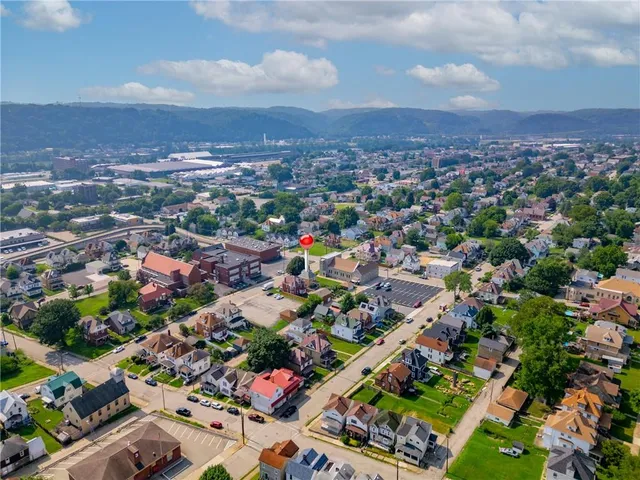a view of city and ocean