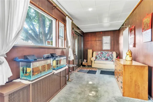 a room with furniture and a window