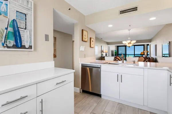 a view of kitchen with breakfast area