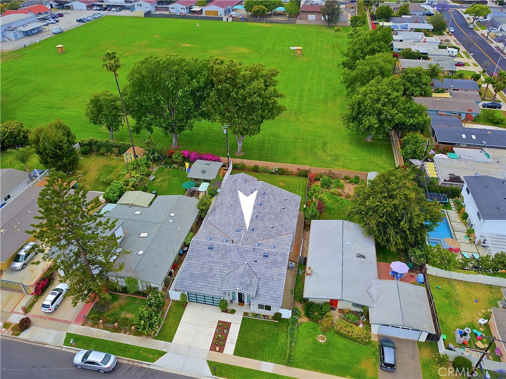 2339 Westminster Avenue Costa Mesa, CA 92627 - Photo 32 of 36 an aerial view of a house with garden space and street view