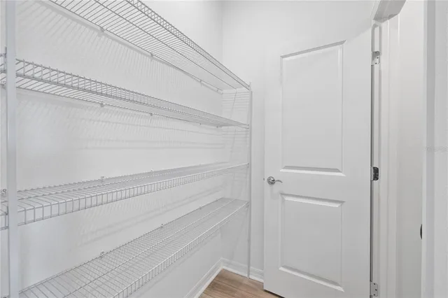 a close view of closet