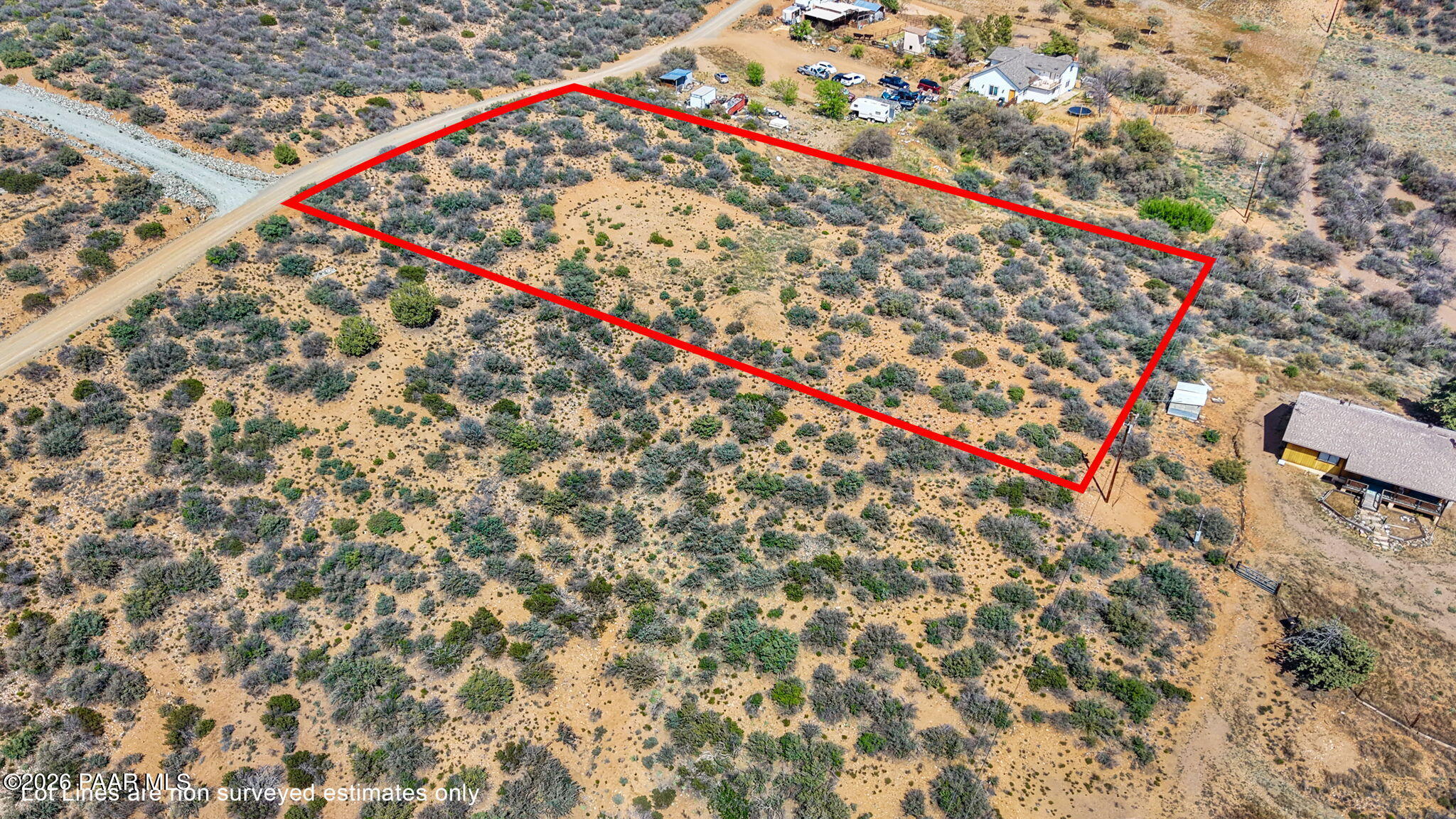 14625 East Ridge Way Dewey-Humboldt, AZ 86327 - Photo 10 of 12 10-Aerial 1 141H Lot Lines