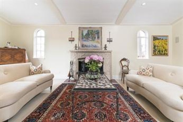 101 Stuart Road Newton, MA 02459 - Photo 4 of 26 a living room with furniture and a rug