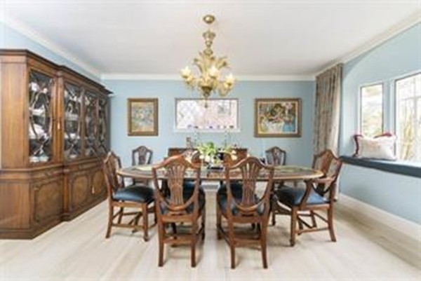 101 Stuart Road Newton, MA 02459 - Photo 8 of 26 a view of a dining room with furniture window and outside view