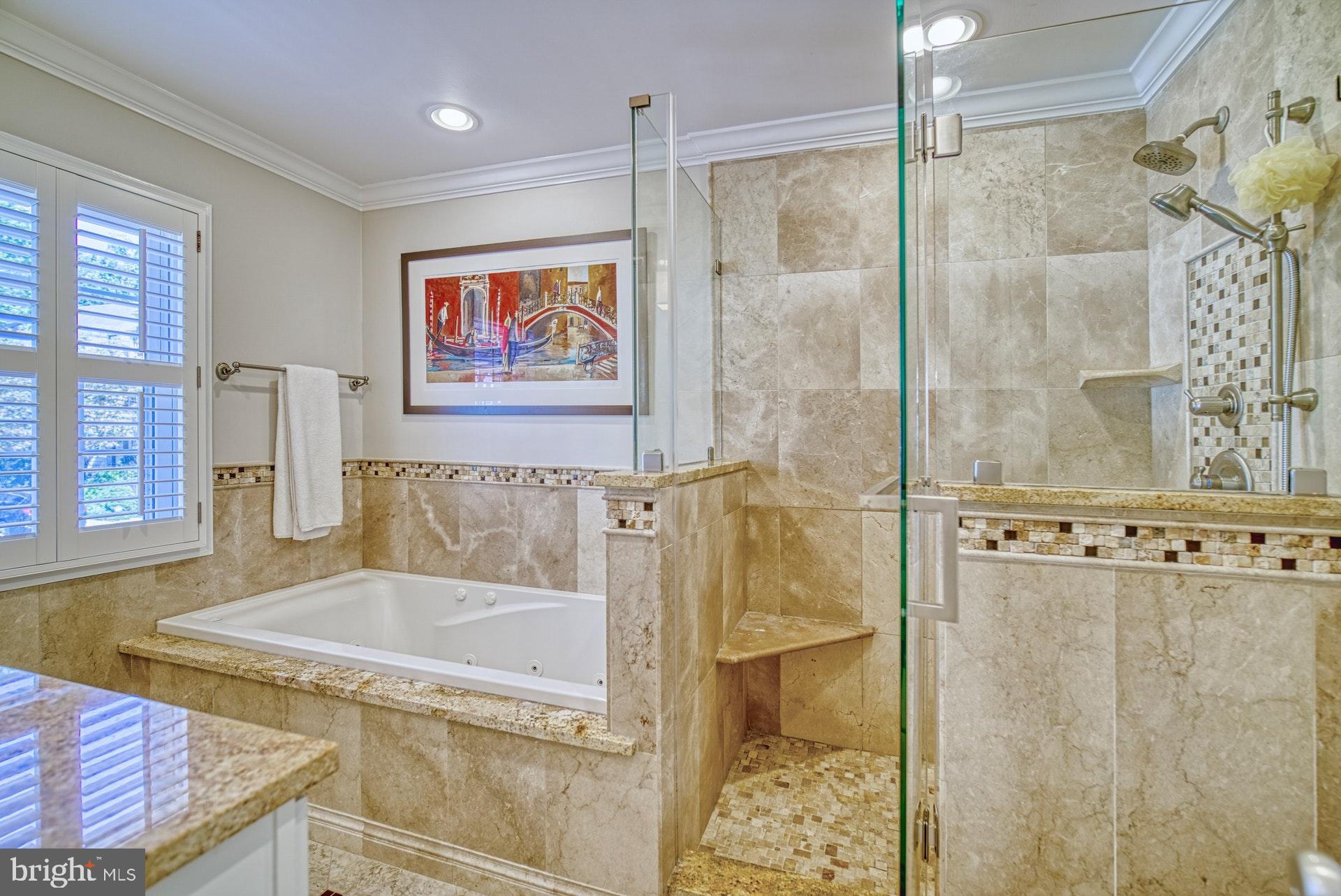 6745 Towne Lane Road McLean, VA 22101 - Photo 16 of 37 Beautiful decorative tile, shower enclosure