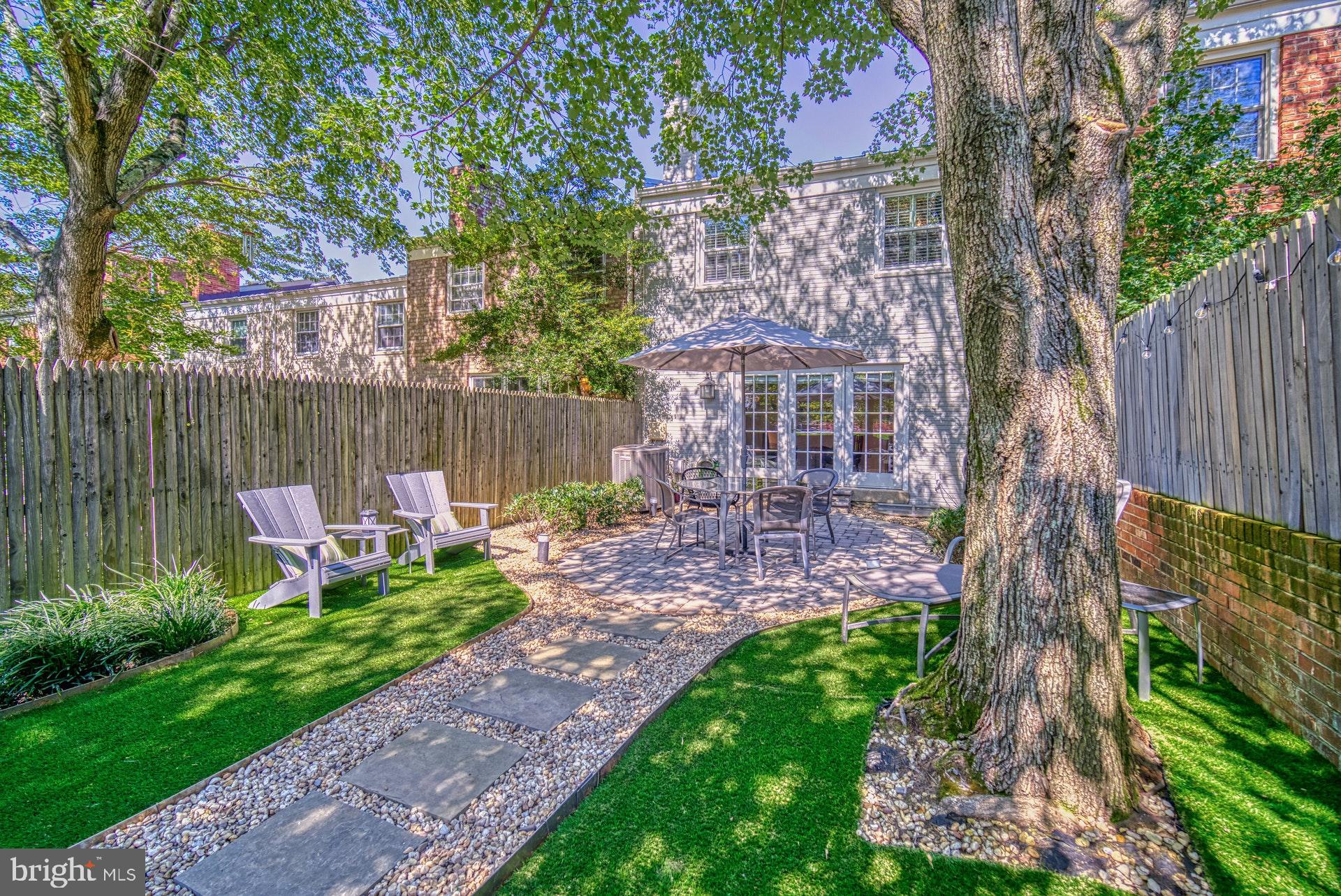 6745 Towne Lane Road McLean, VA 22101 - Photo 26 of 37 Tranquil backyard has paved walkways, planters