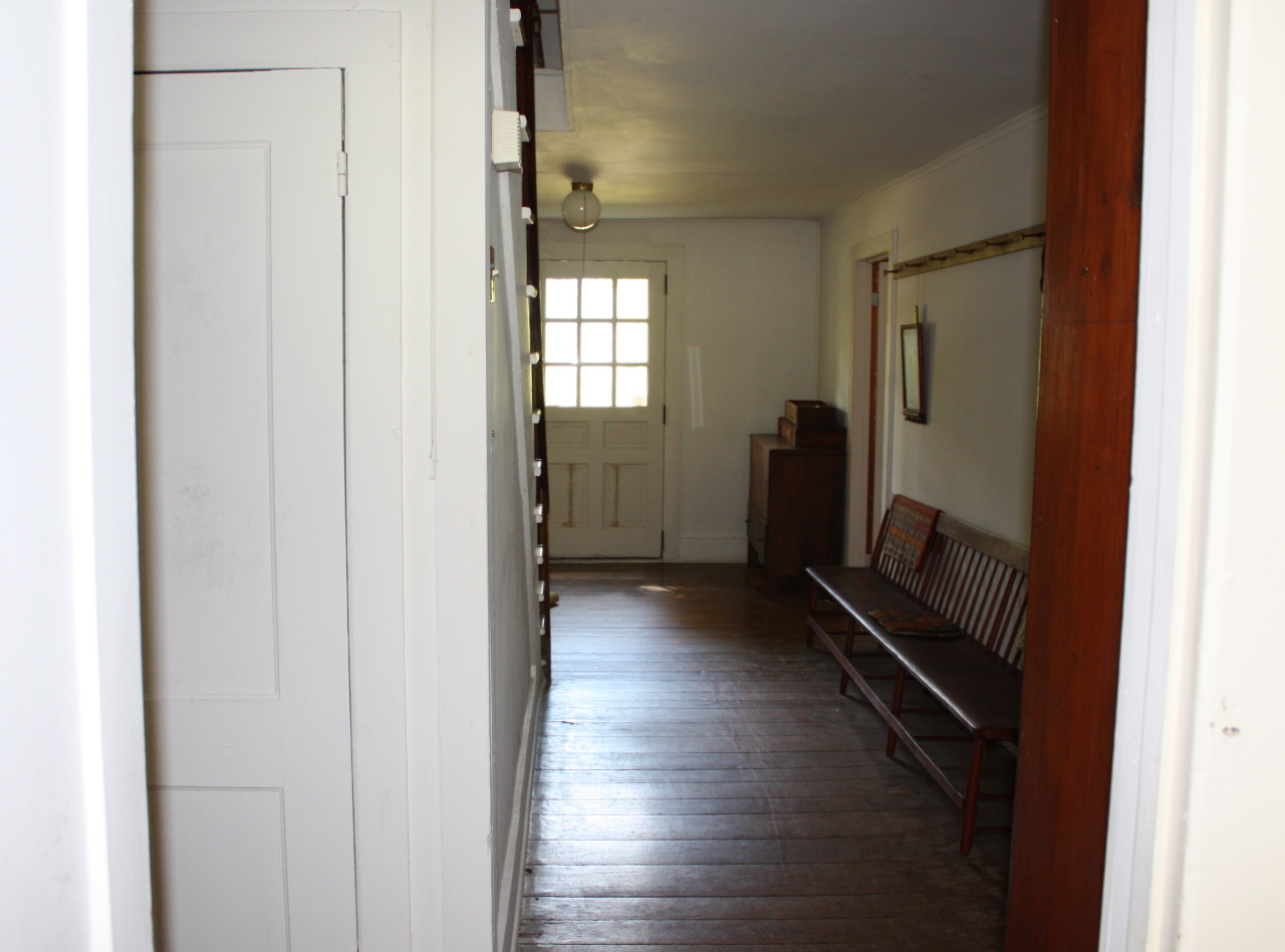 13 Main Road Tyringham, MA 01238 - Photo 11 of 31 a view of hallway with stairs and wooden floor
