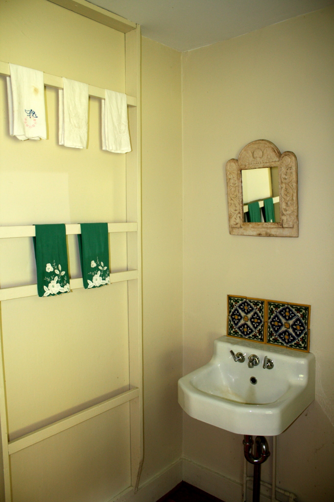 13 Main Road Tyringham, MA 01238 - Photo 10 of 31 a bathroom with a sink and a mirror