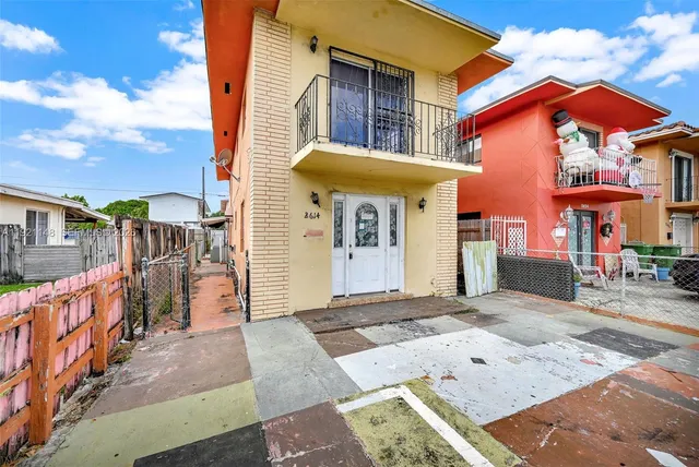 a front view of a house