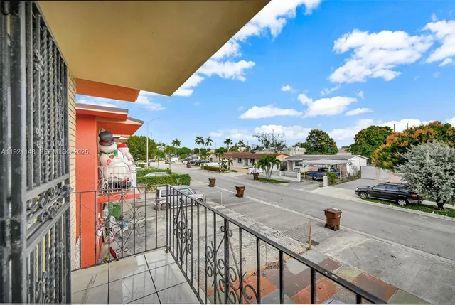 a view of a livingroom with a fan