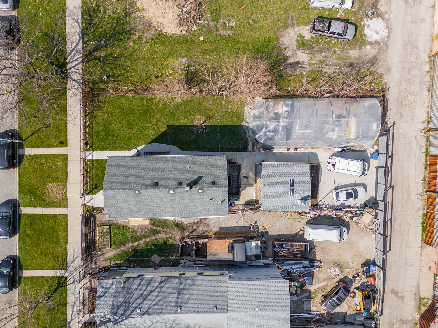 4140 West Maypole Avenue, Unit 2 Chicago, IL 60624 - Photo 22 of 24 an aerial view of residential houses with outdoor space