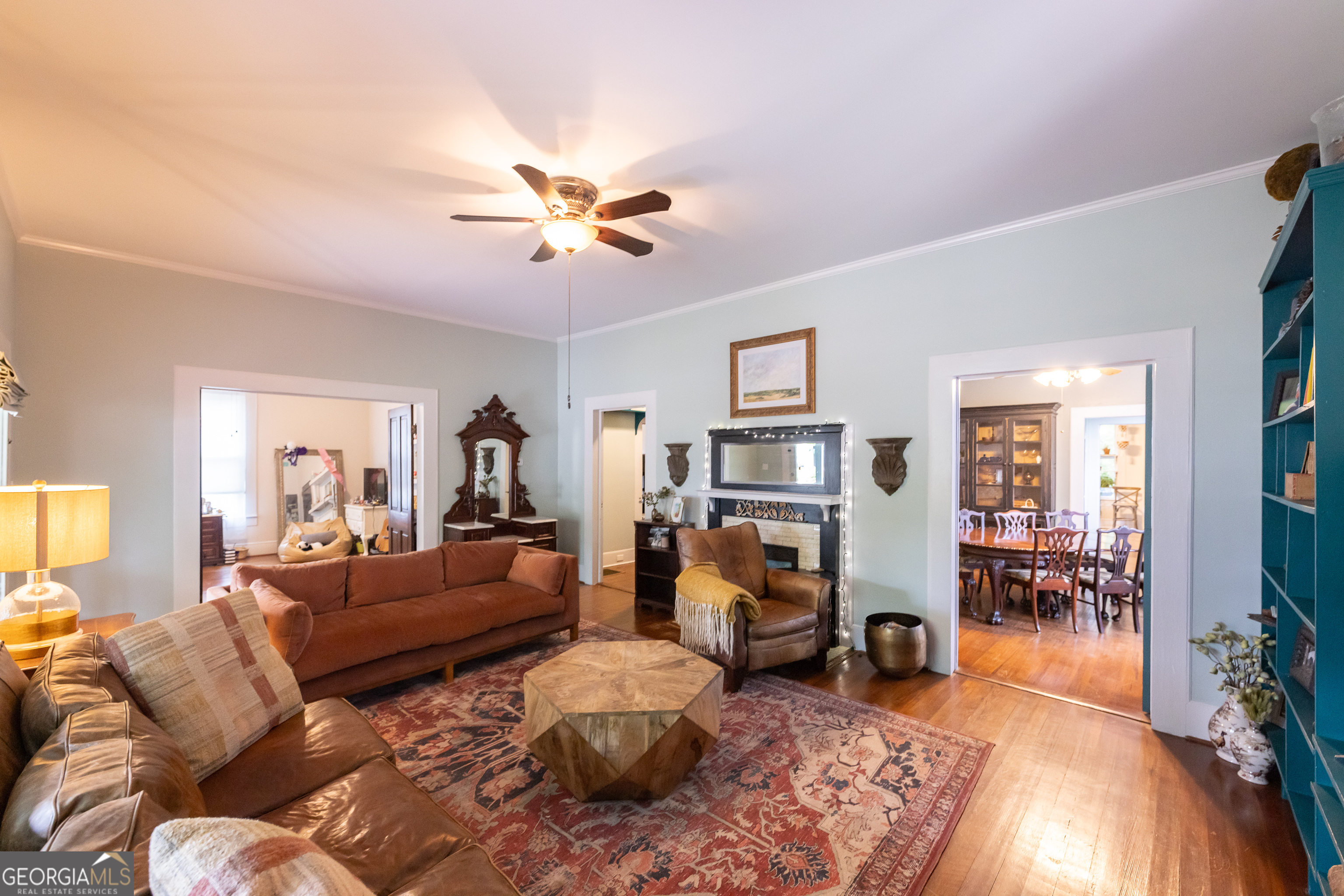 308 Howell Street Thomaston, GA 30286 - Photo 4 of 46 a living room with furniture and a wooden floor