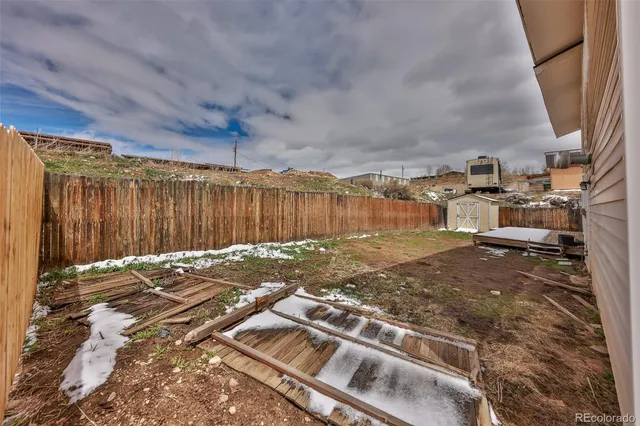 a backyard of a house