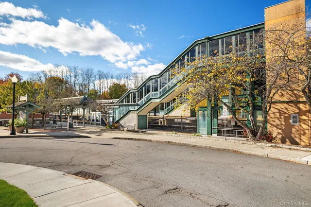 a view of a street in a building