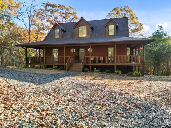 front view of a house with a porch