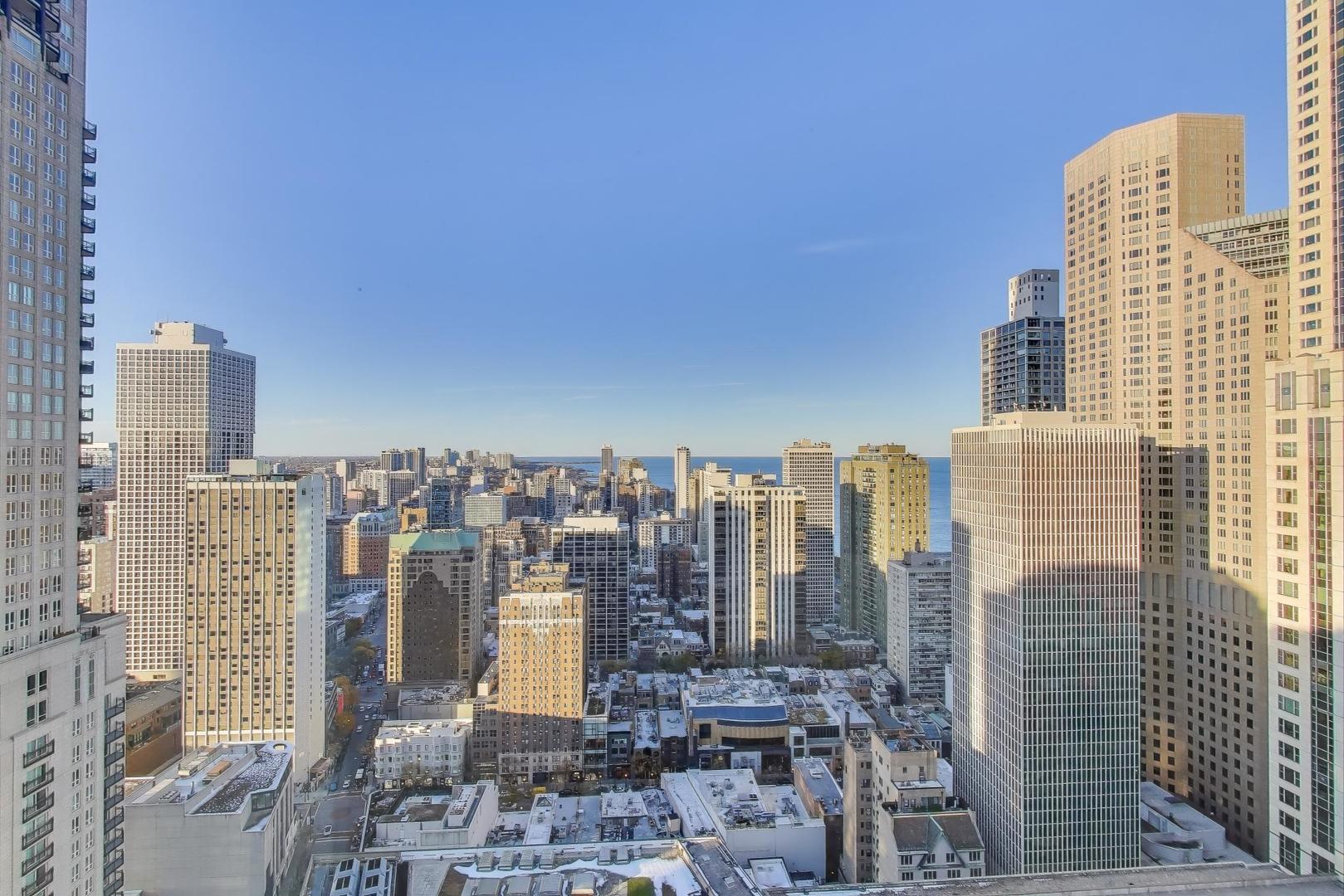 57 East Delaware Place, Unit 3504 Chicago, IL 60611 - Photo 12 of 45 a city view with tall buildings