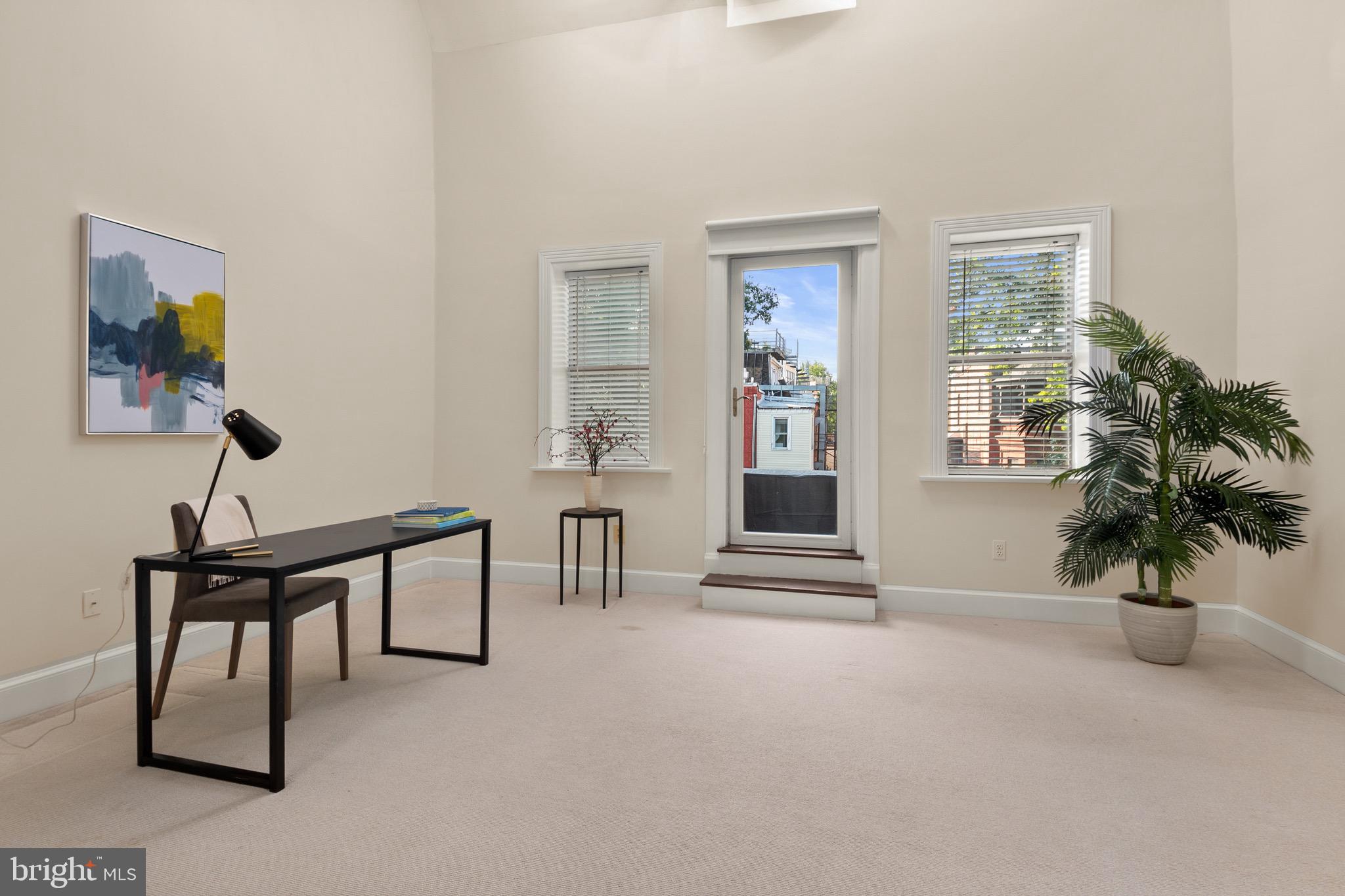 1109 P Street Northwest Washington, DC 20005 - Photo 30 of 45 Home Office w/Balcony/3rd Bedroom