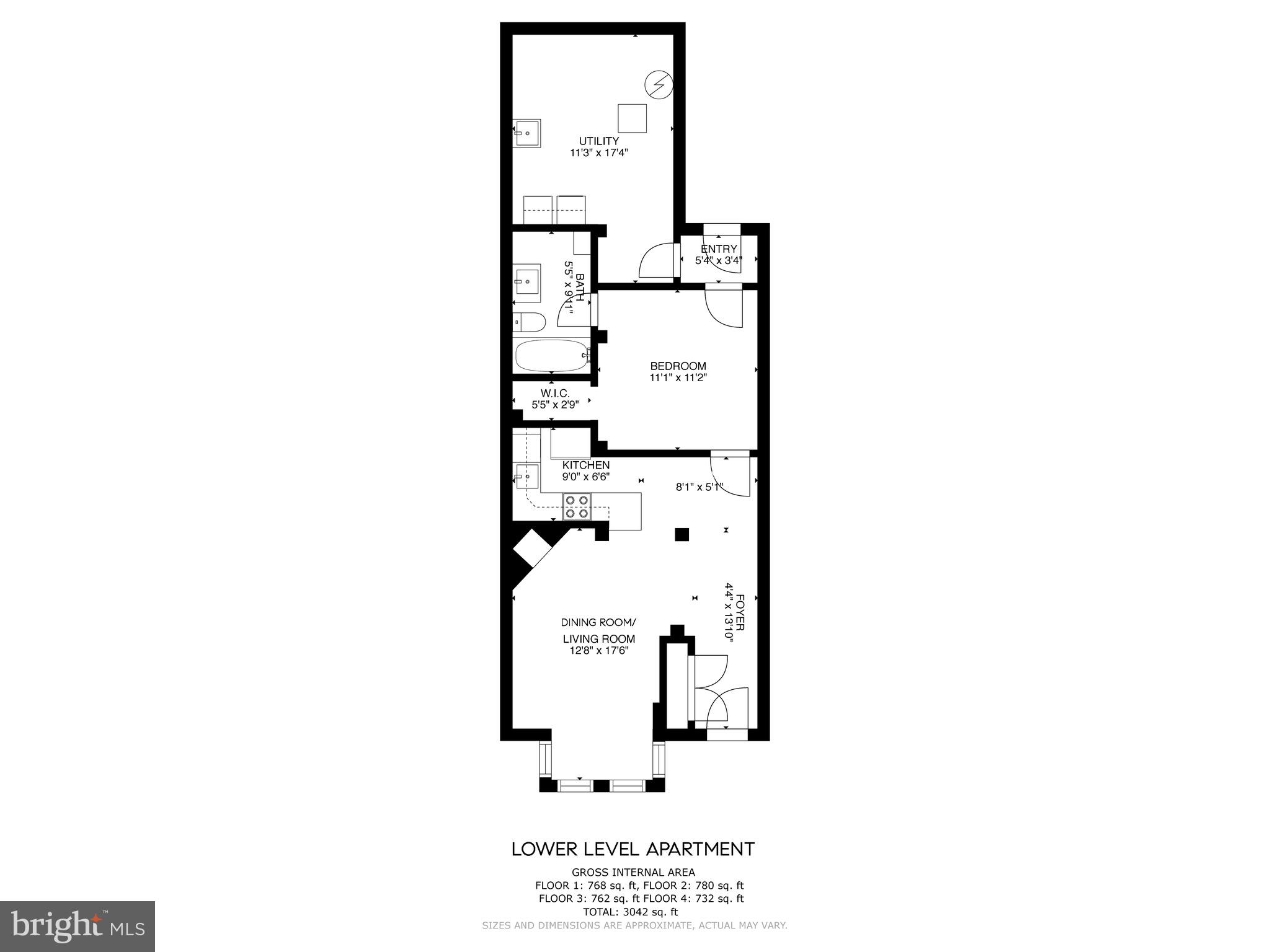 1109 P Street Northwest Washington, DC 20005 - Photo 42 of 45 Lower Level Apartment