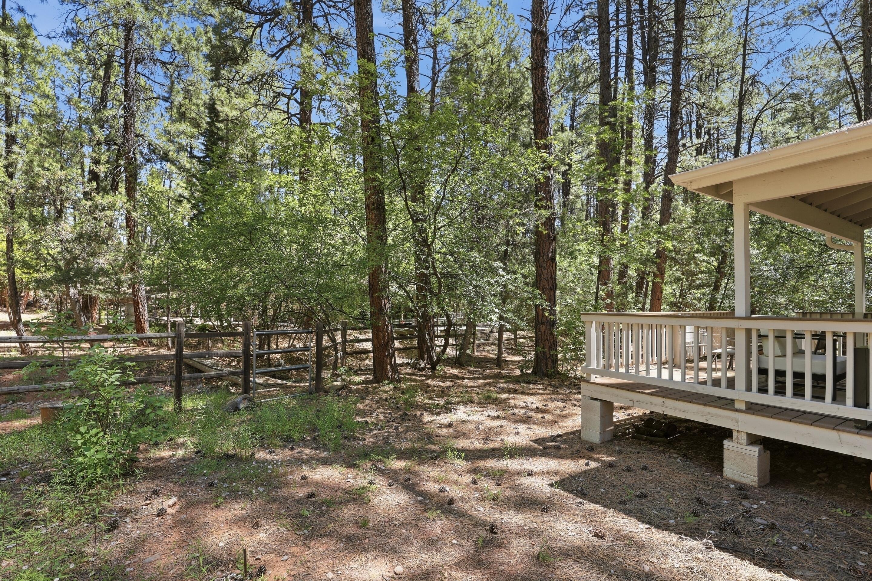 6322 Sharyn Road Pine, AZ 85544 - Photo 29 of 37 a view of a bench in a backyard