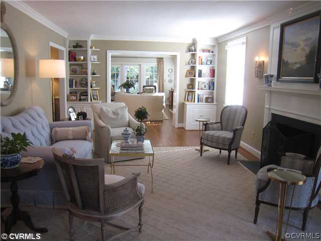 205 Wakefield Road Richmond, VA 23221 - Photo 3 of 12 Living Room - Formal living room with fireplace op