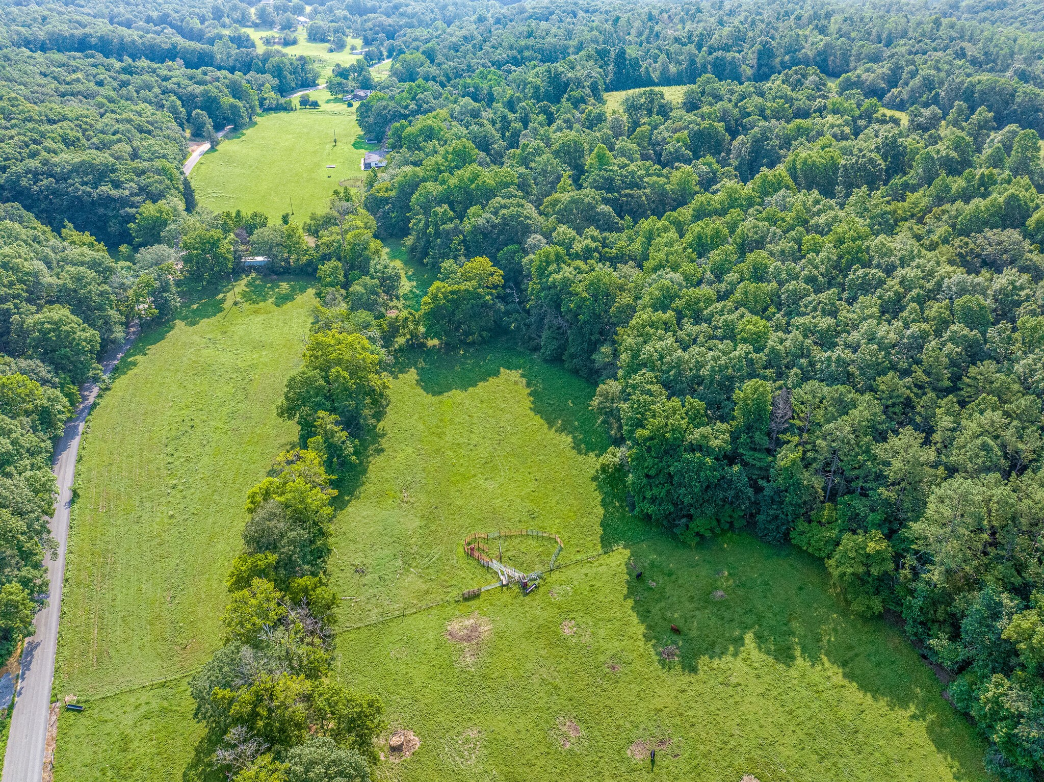 1 Grindstone Hollow Road Dickson, TN 37055 - Photo 3 of 8 an aerial view of a residential houses with yard and swimming pool