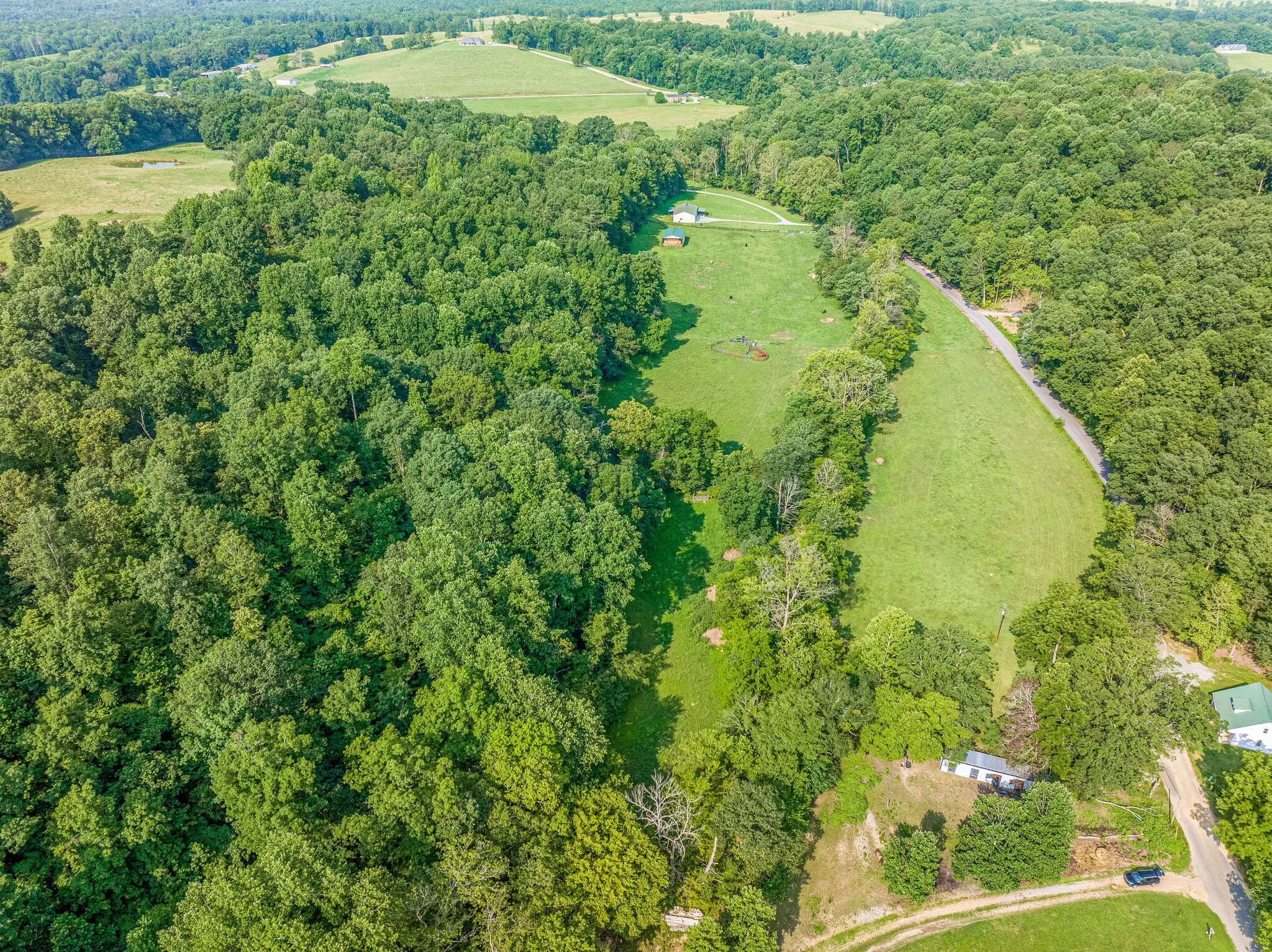 1 Grindstone Hollow Road Dickson, TN 37055 - Photo 5 of 8 a view of a garden with a lake